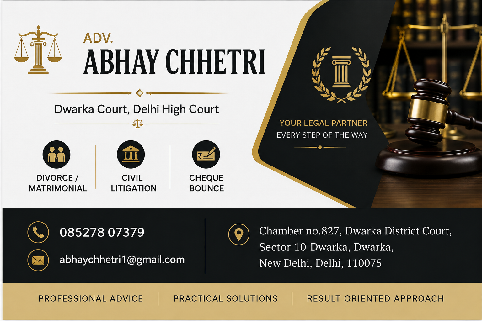 Adv. Abhay Chhetri visiting card